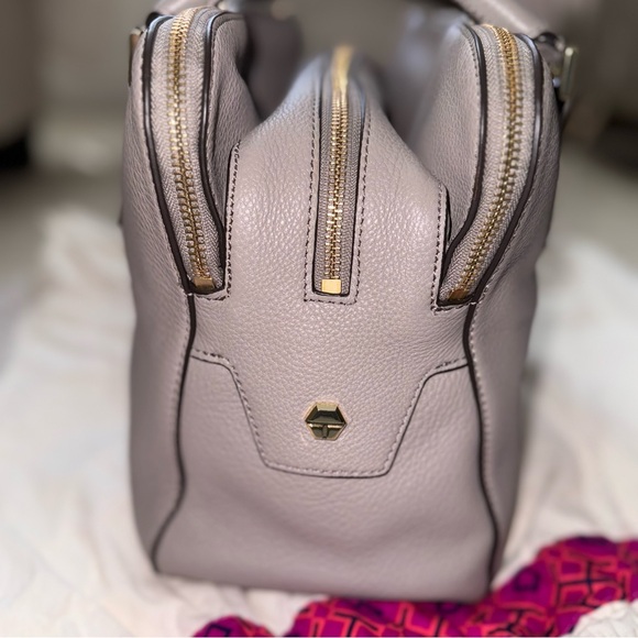 Tory Burch Triple Zip Leather Tassel Satchel - Picture 5 of 16